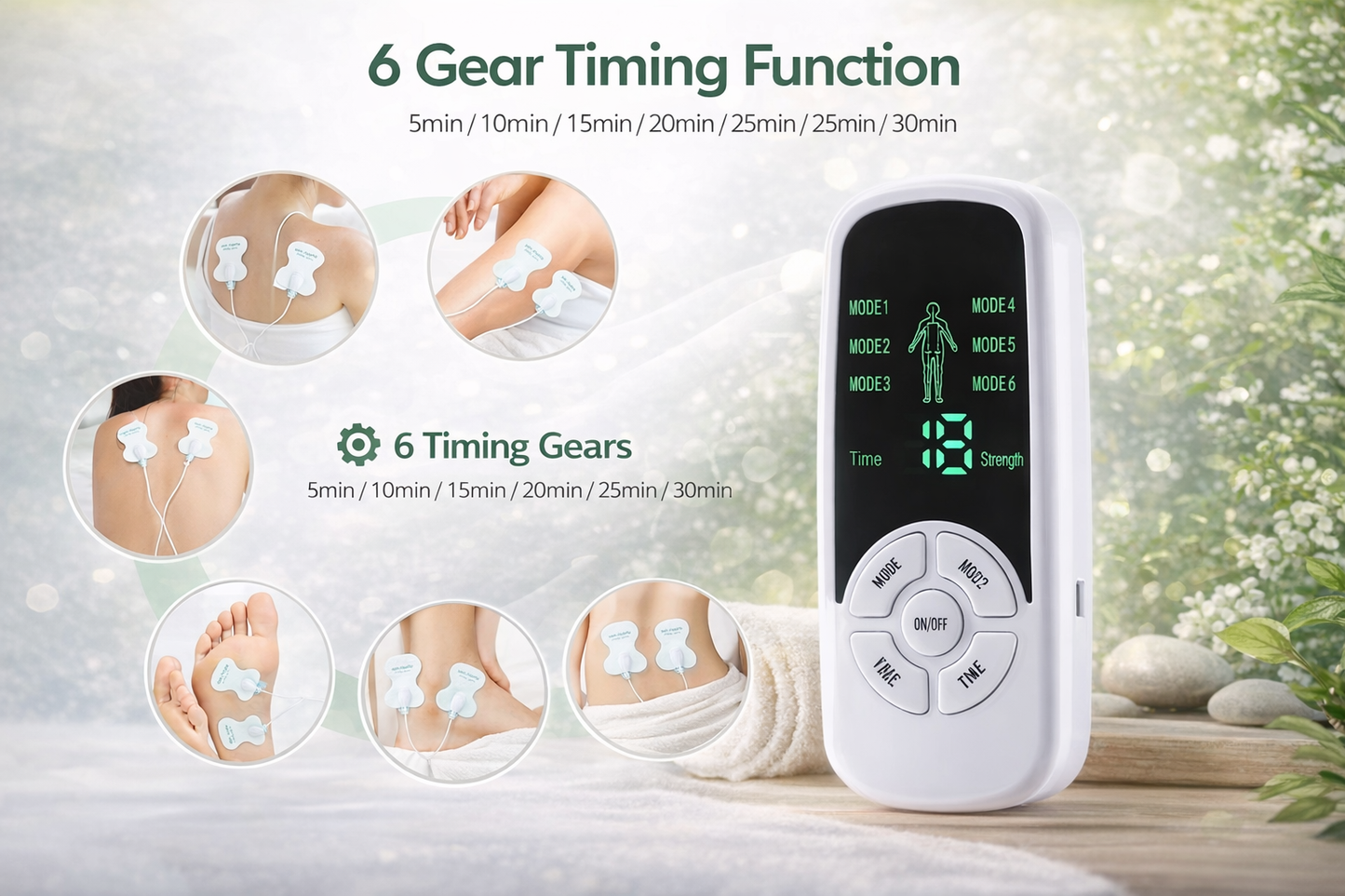 EMS TENS Muscle Massager (6 Modes)