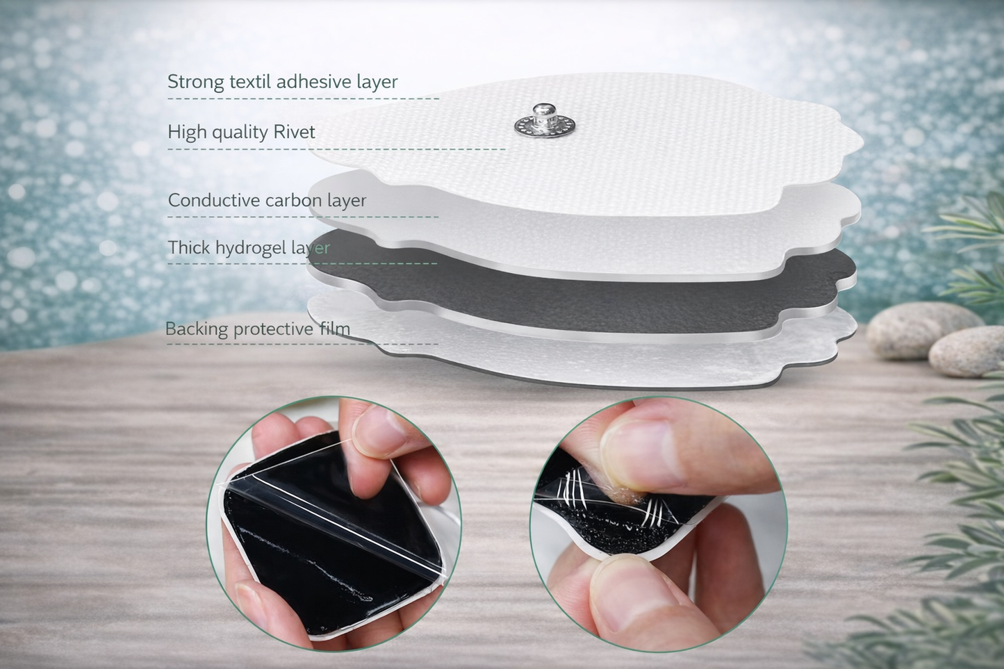 EMS Muscle Gel Pads (10/20 pcs)